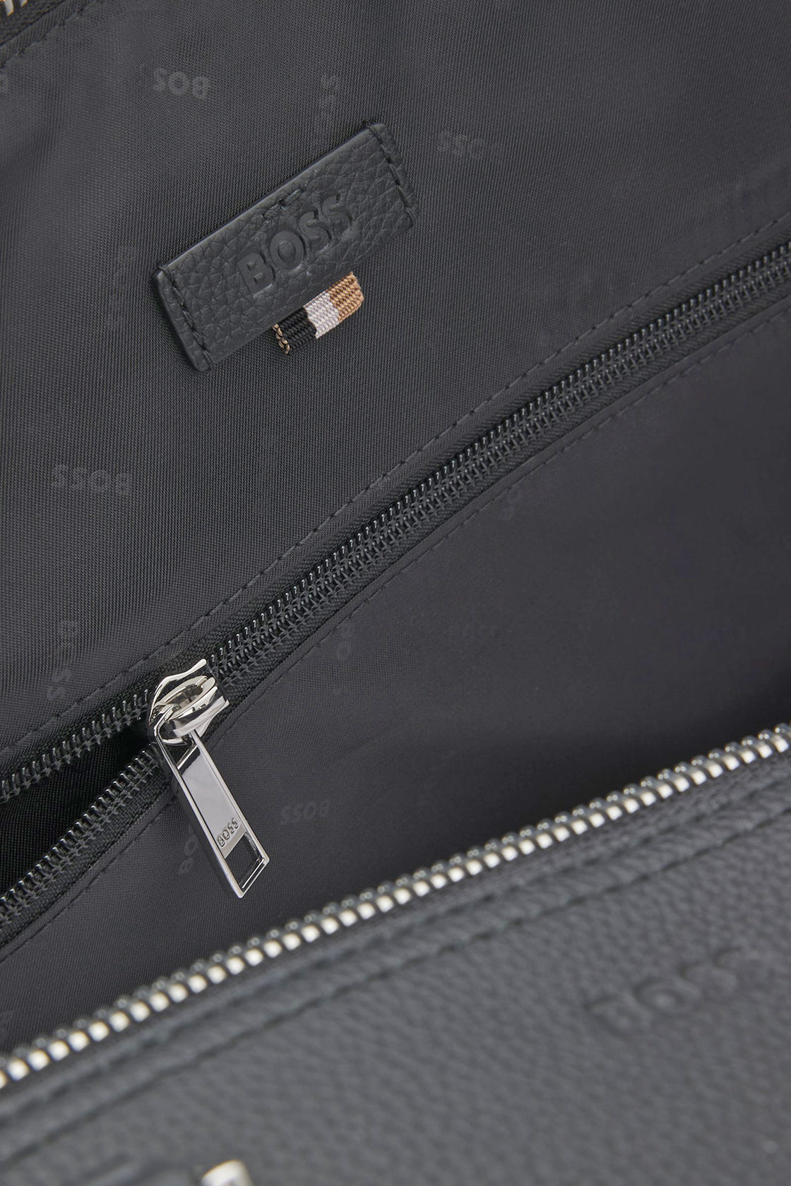 Hugo Boss Gabry Large Leather Holdall Black