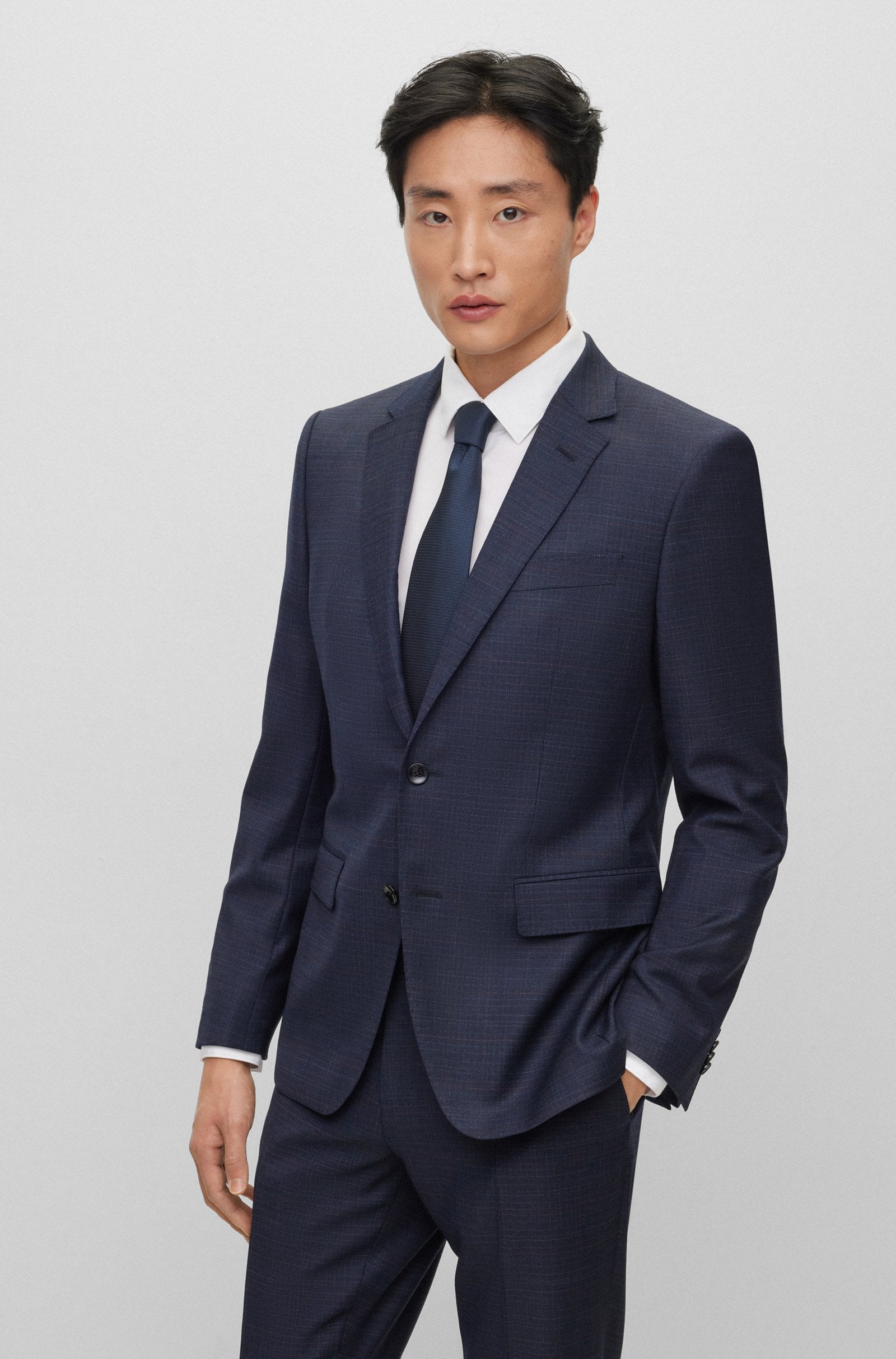 Hugo Boss H-Huge-224 2pc Suit Dark Blue - Main Image