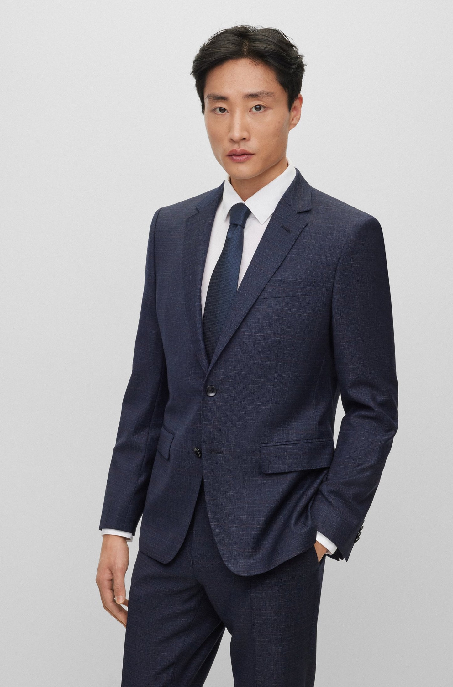 Hugo Boss H-Huge-224 2pc Suit Dk Blue