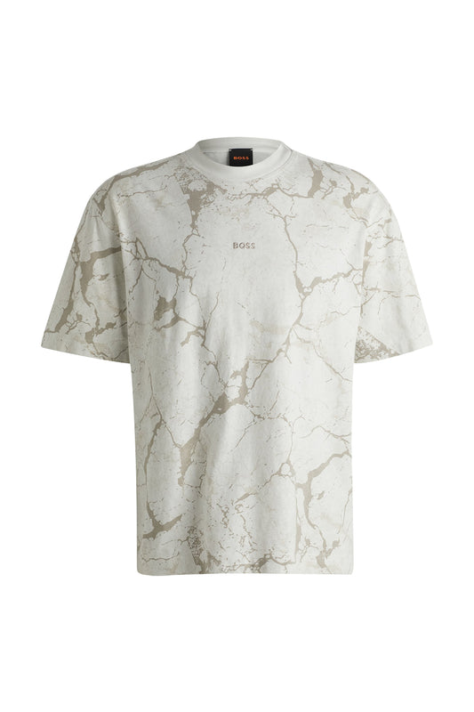 Hugo Boss Crinkle Desert Tee Light Beige