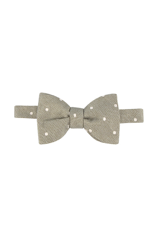 Hemley 6.5cm Silk/Cotton Dots Bow Tie 1230011-3/4