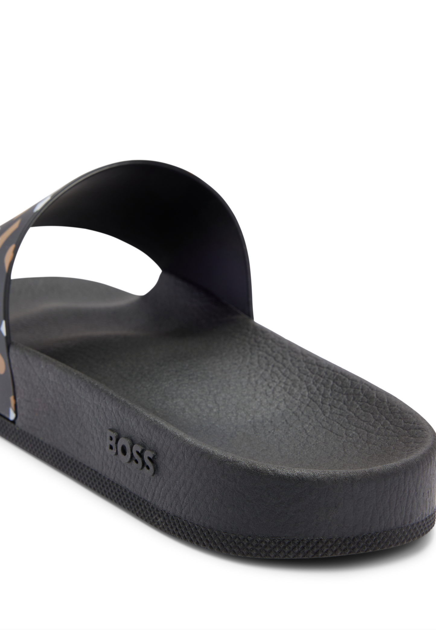 Hugo Boss Bay Slide Open Brown