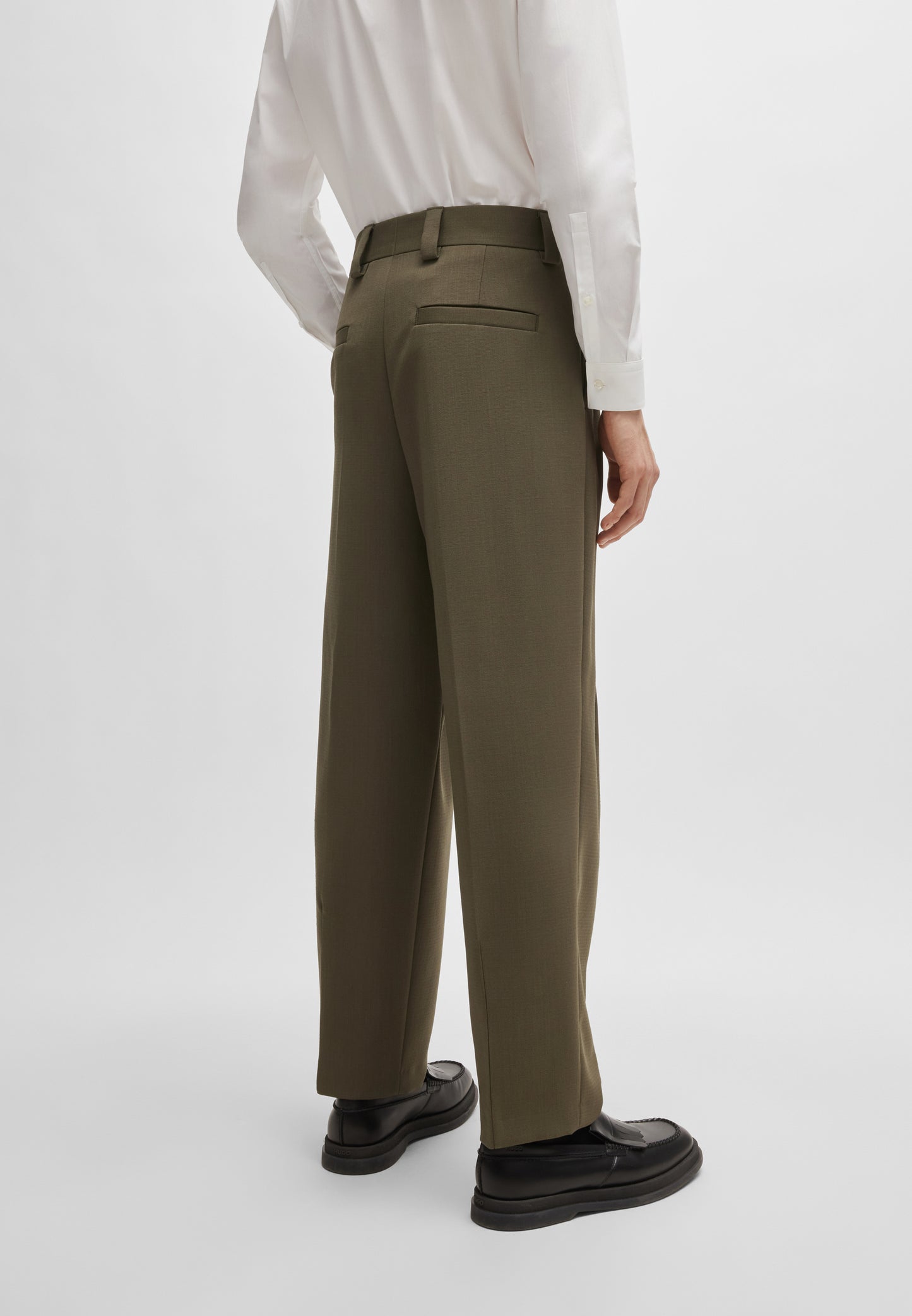 Hugo Boss Harly Trouser Dark Beige