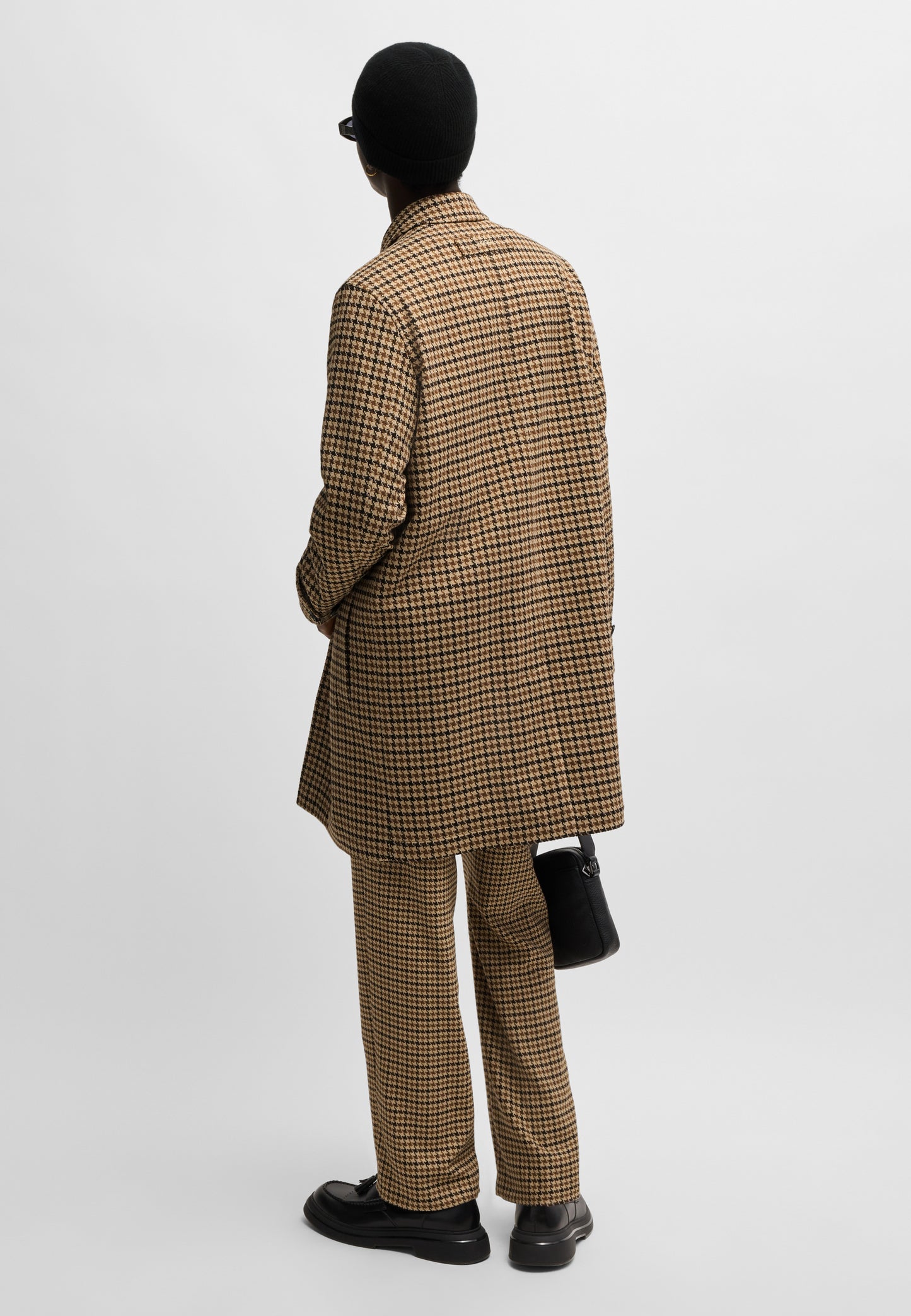 Hugo Boss Maver Regular Fit Coat Dark Brown
