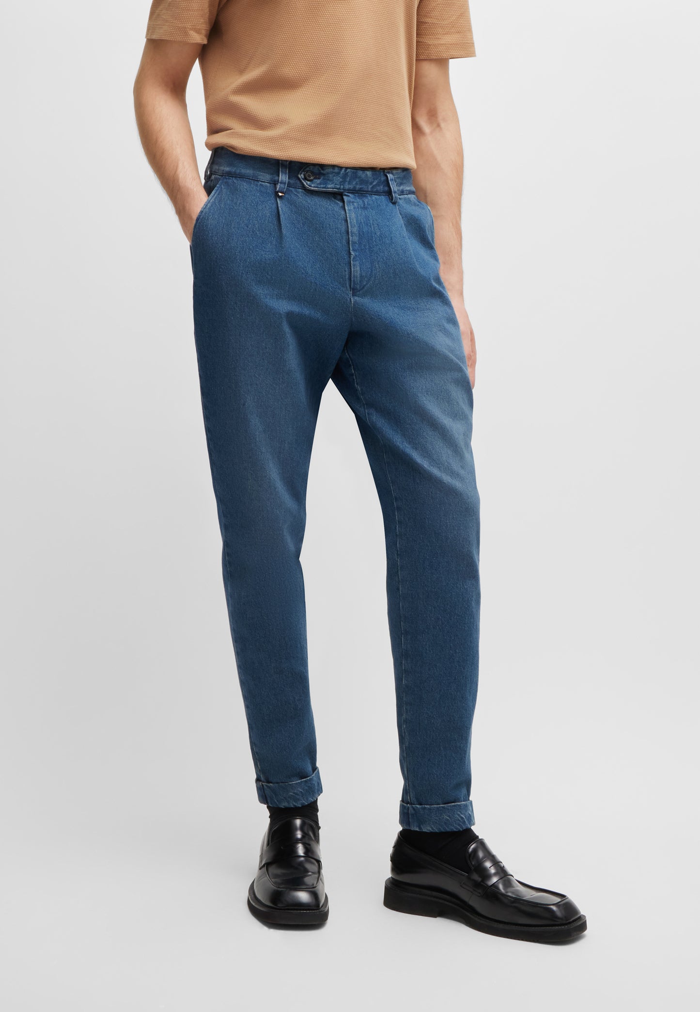Hugo Boss Perin Trouser Open Blue