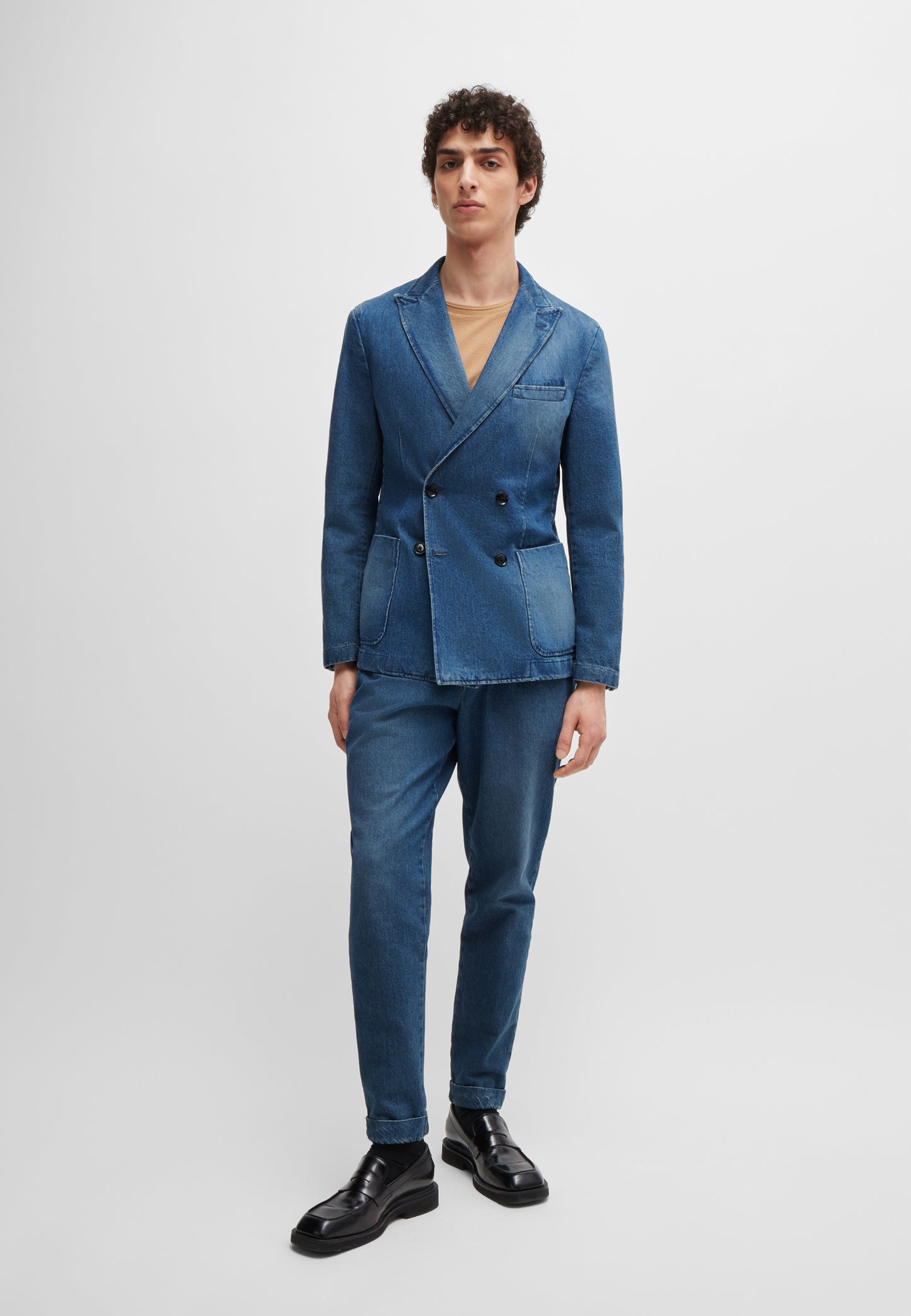 Hugo Boss Perin Trouser Open Blue