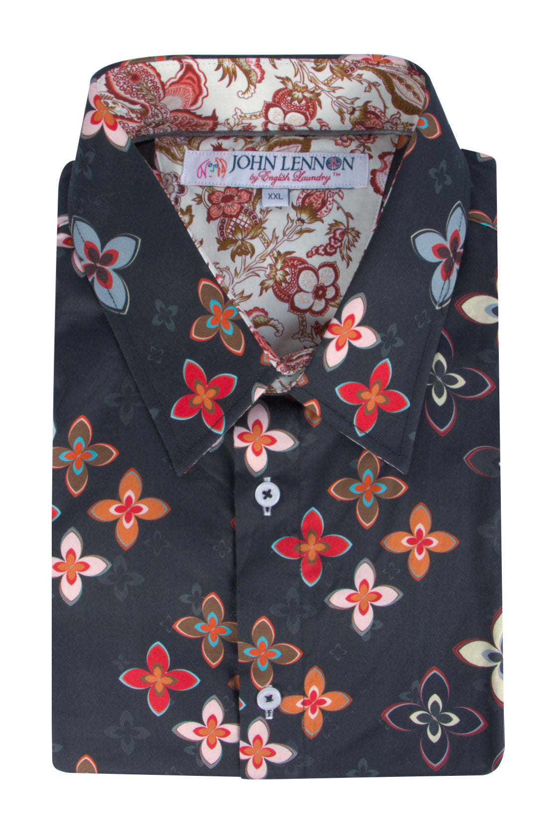 John Lennon Harwaich LS Shirt Black – - Main Image