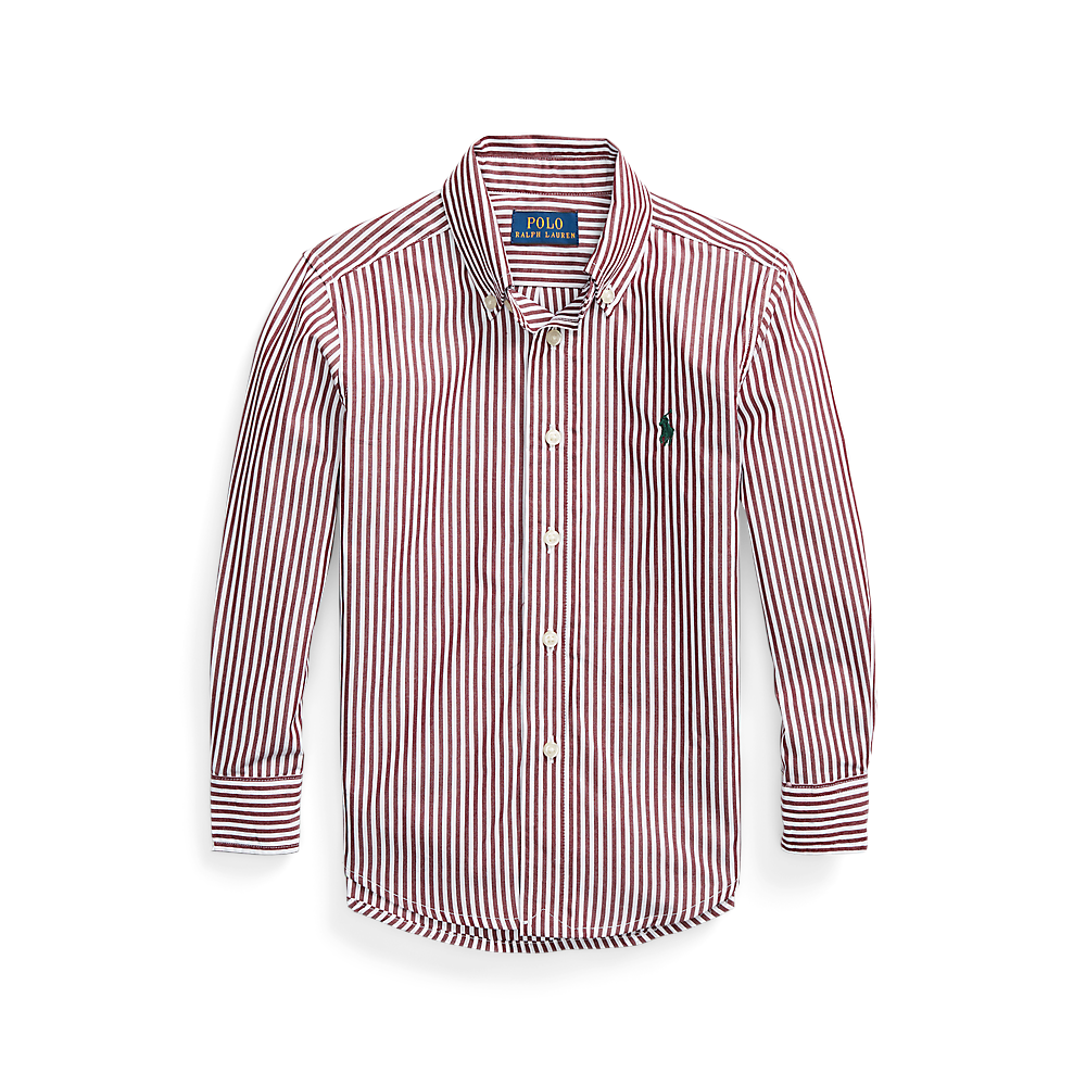 Polo Ralph Lauren Sport Shirt Wine/White