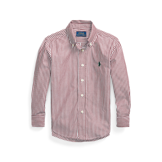 Polo Ralph Lauren Sport Shirt Wine/White