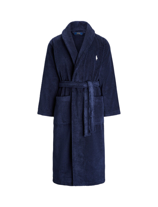 Polo Ralph Lauren Cott/Terry Robe Cruise Navy
