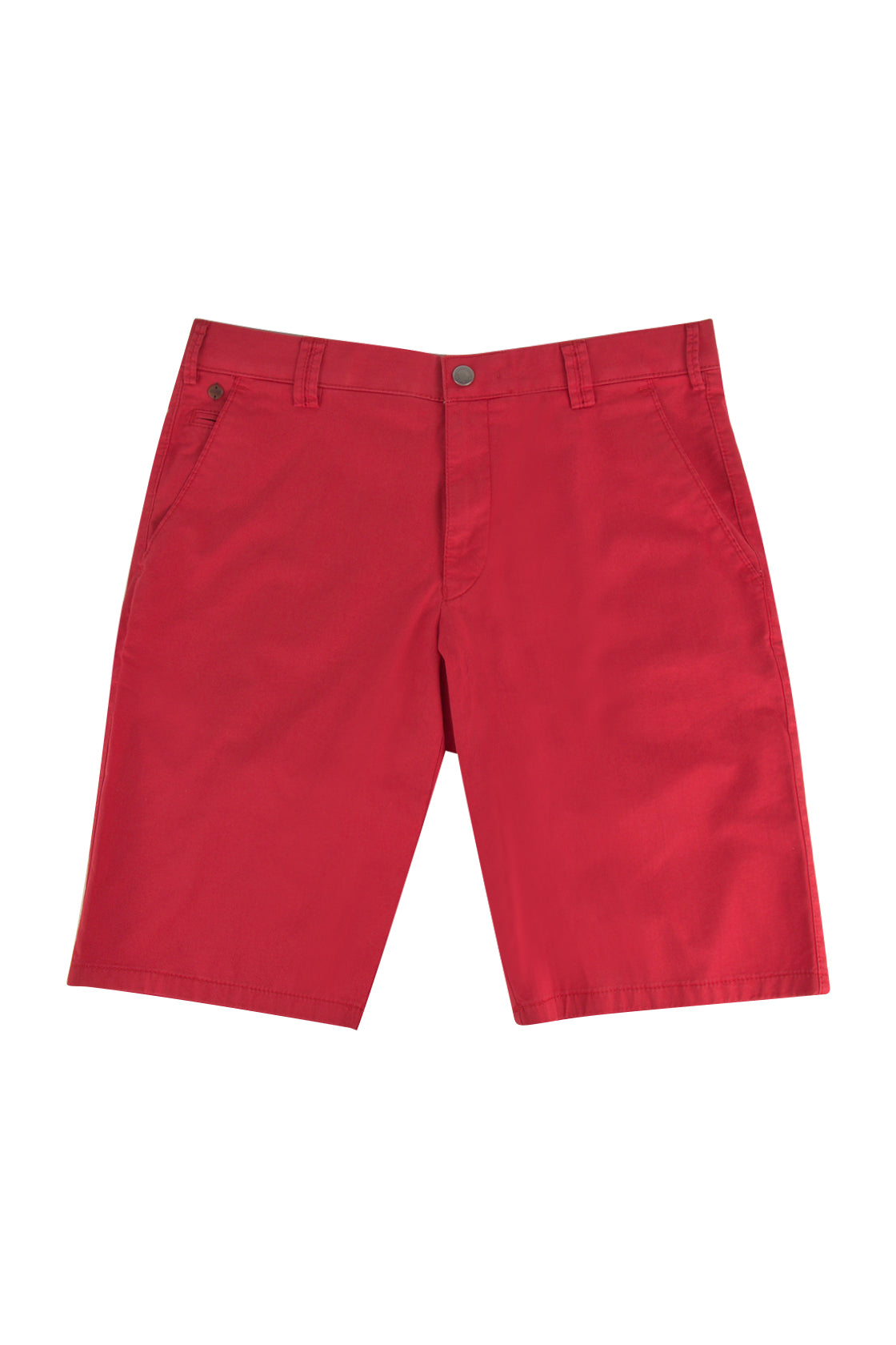 Meyer B-Palma Chino Bermuda Shorts Red