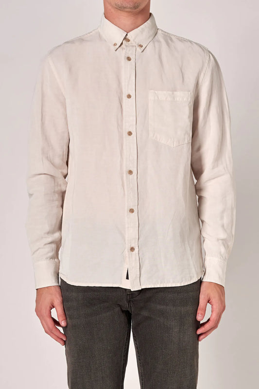 Neuw Curtis Tencel LS Shirt Washed Stone
