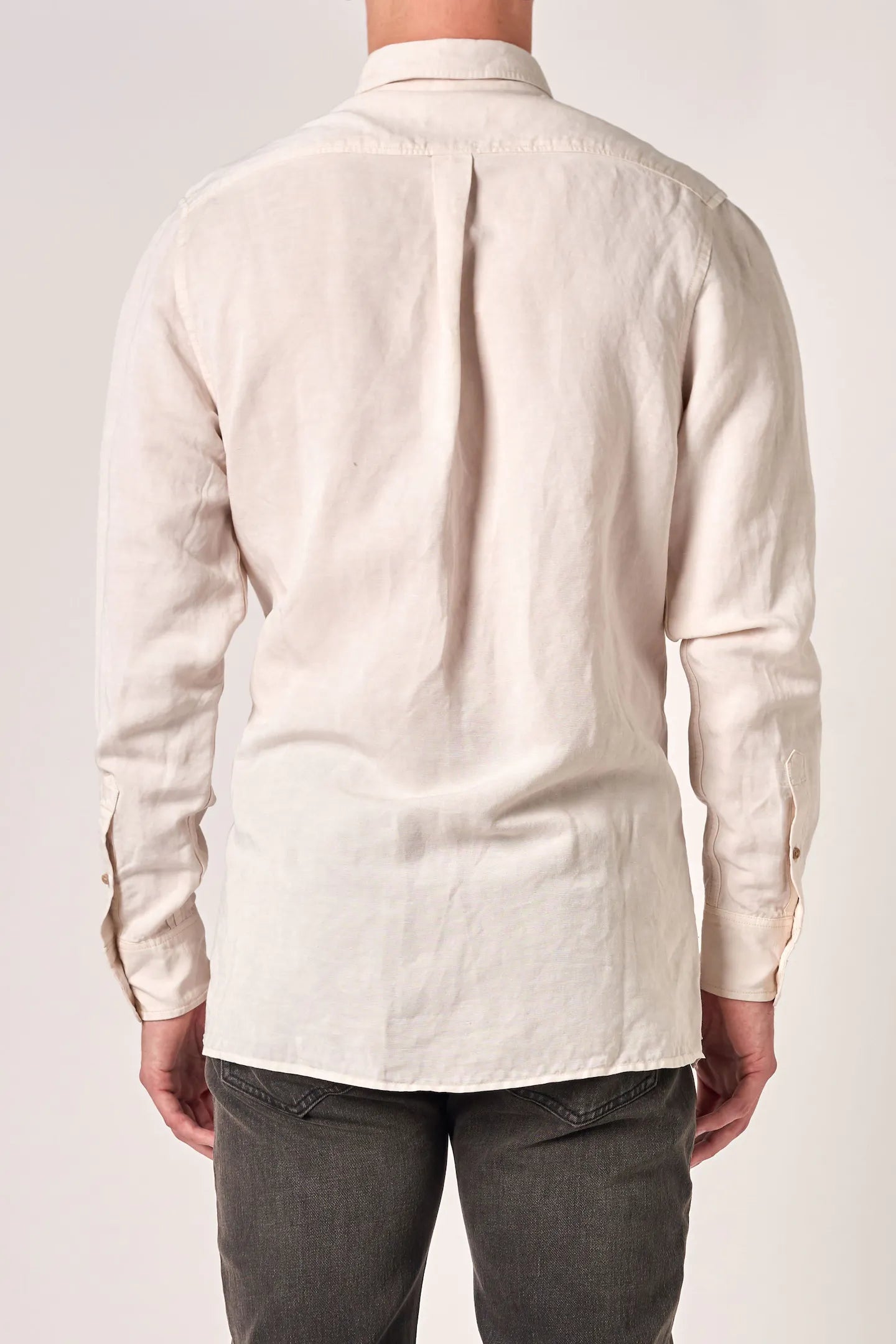 Neuw Curtis Tencel LS Shirt Washed Stone