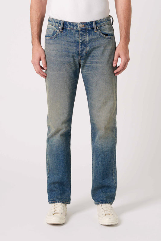 Neuw Lou Straight Saville Jean 34L Original Vintage Blue