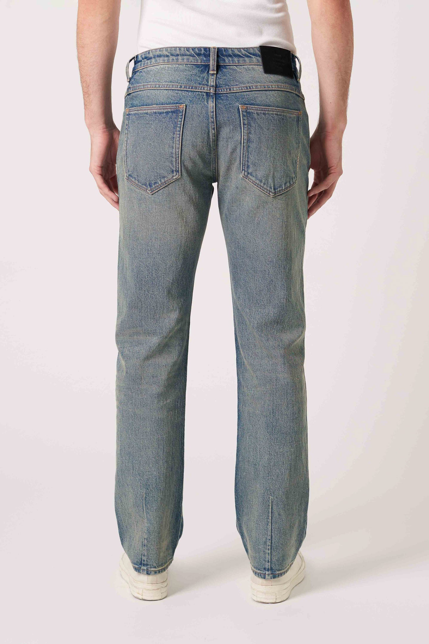 Neuw Lou Straight Saville Jean 34L Original Vintage Blue