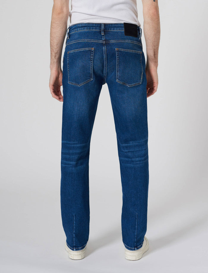 Neuw Lou Straight Shiver Jean L32 Org. Mid Blue