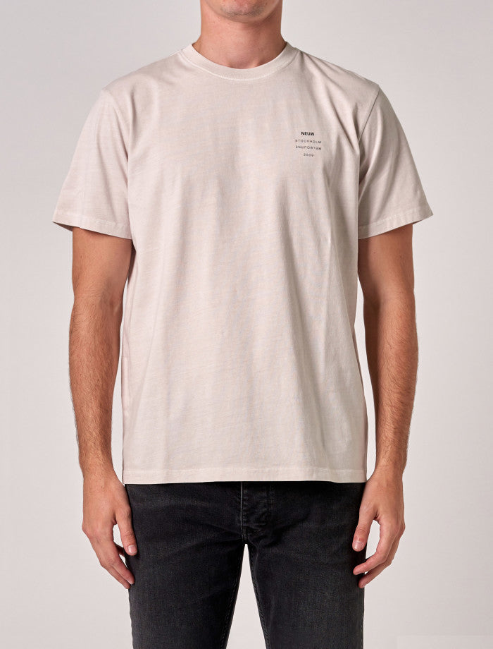 Neuw Organic Band Tee Washed Stone