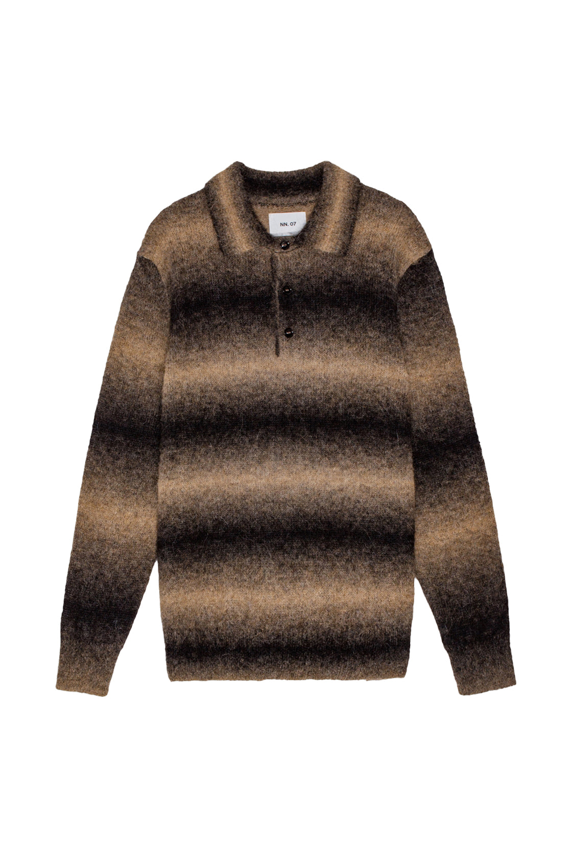 NN.07 Alfie Long Sleeve Polo Demitasse