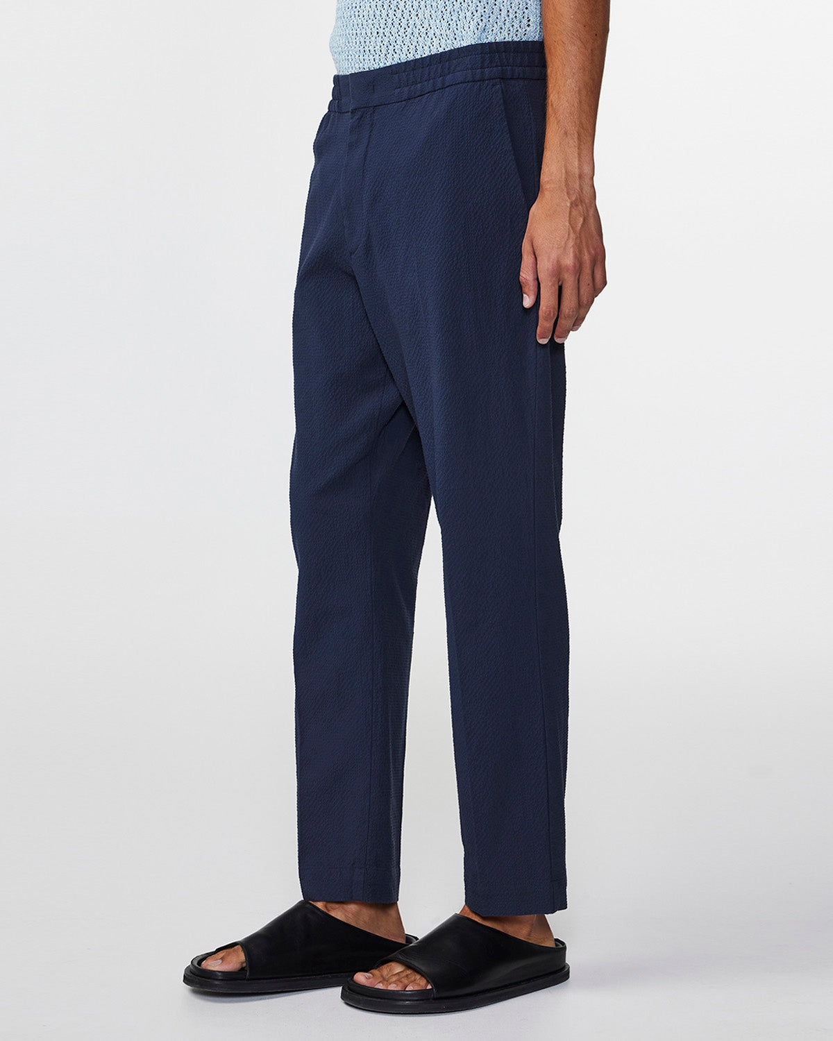 NN07 1040 Billie Trouser L34 Navy Blue