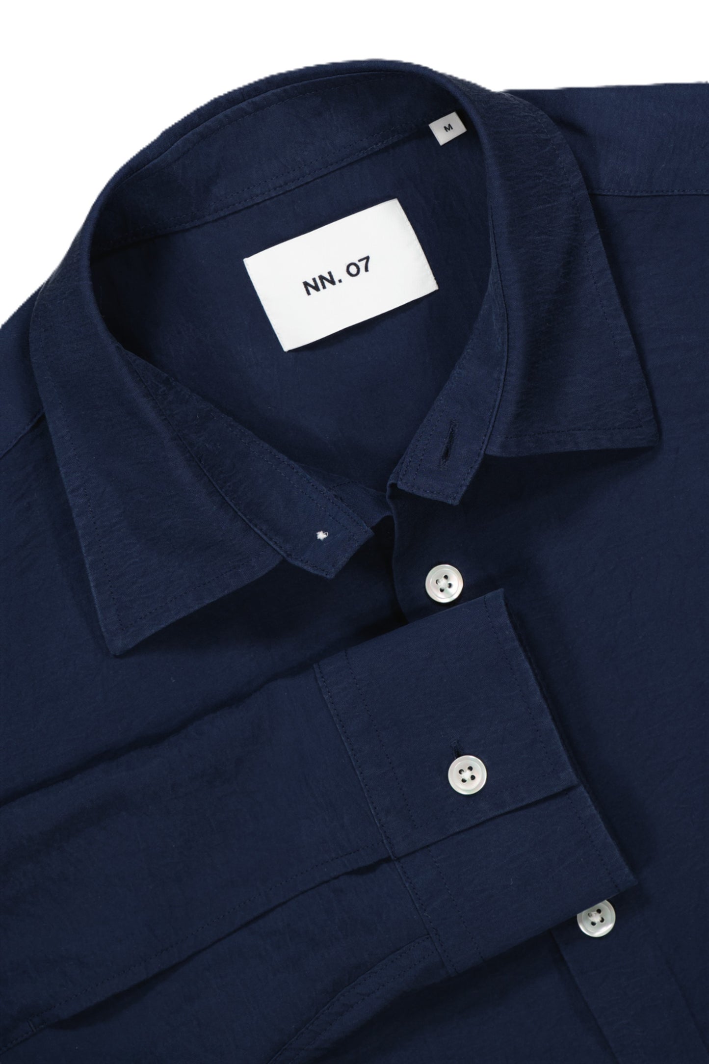 NN07 5971 Freddy No Pkt LS Shirt Navy Blue