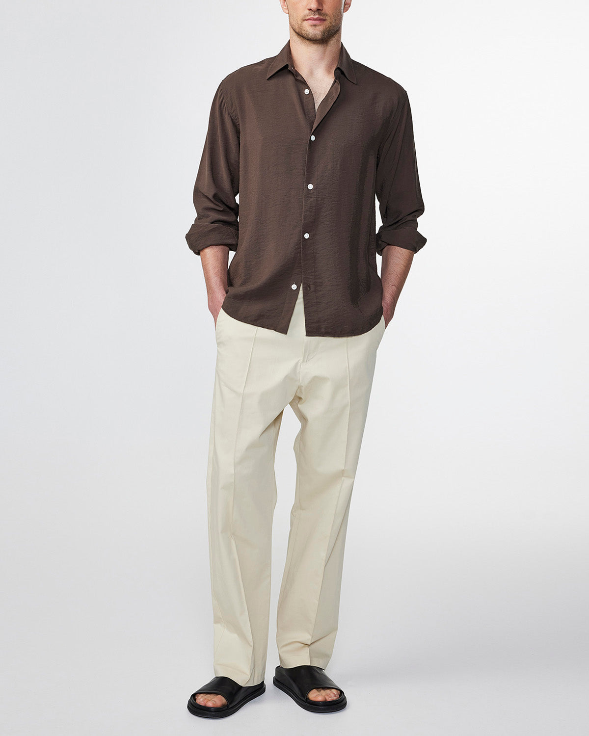 NN07 5971 Freddy No Pkt LS Shirt Demitasse