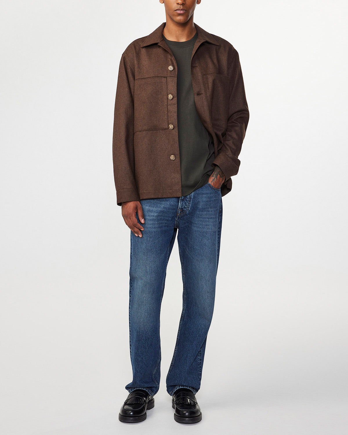 NN07 Isak 1630 LW Jacket Demitasse