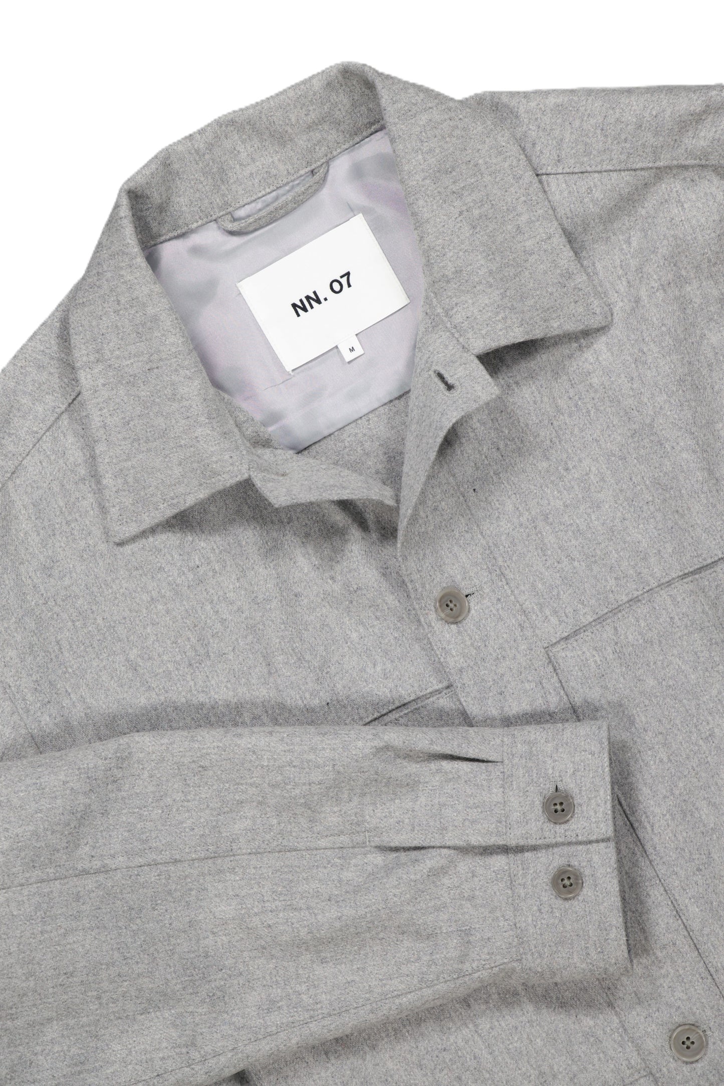 NN07 Isak 1630 LW Jacket Grey Mel