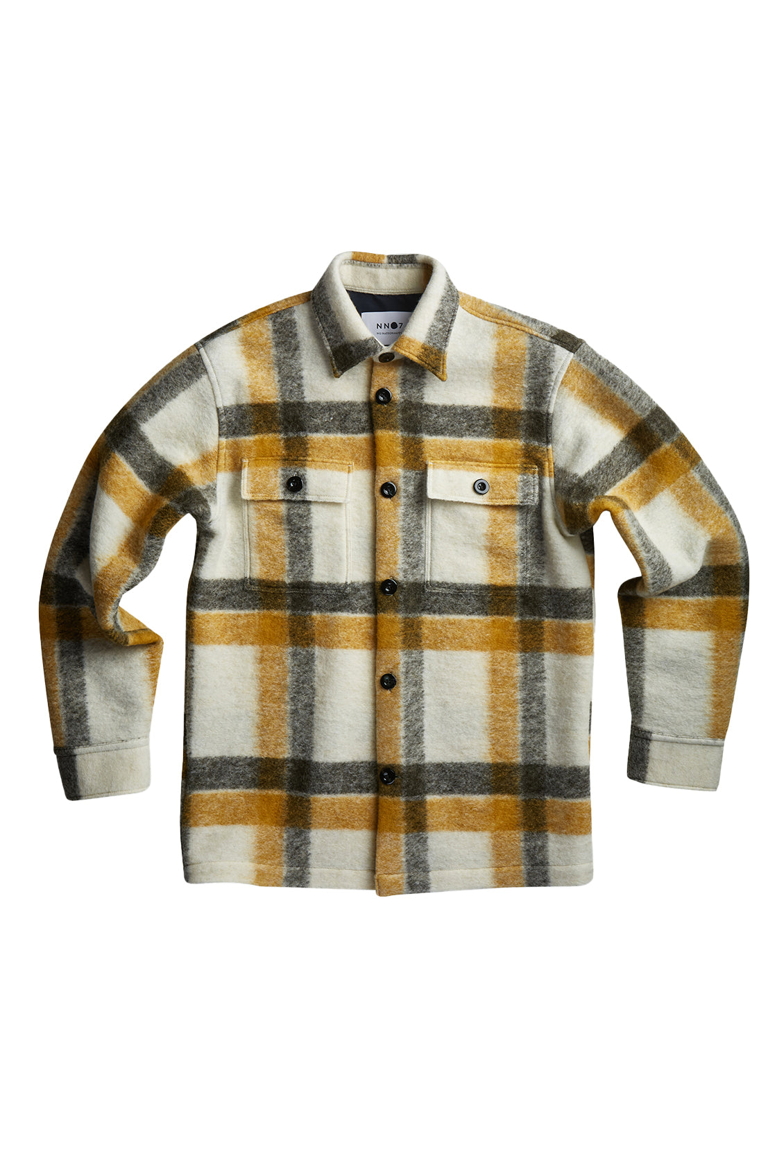 NN07 Soren Overshirt Yellow Check