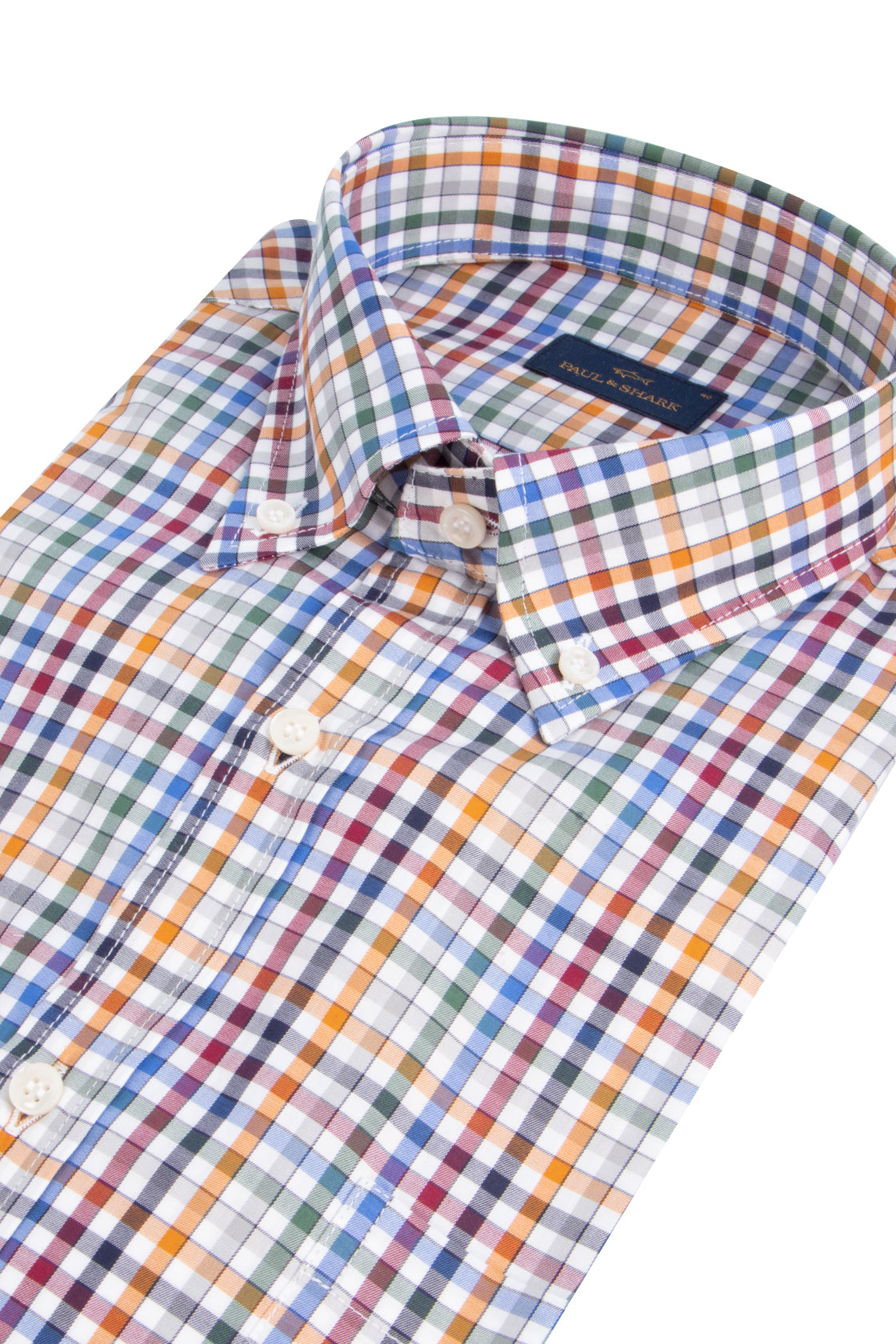 Paul & Shark Cotton Twill Shirt Multi Check
