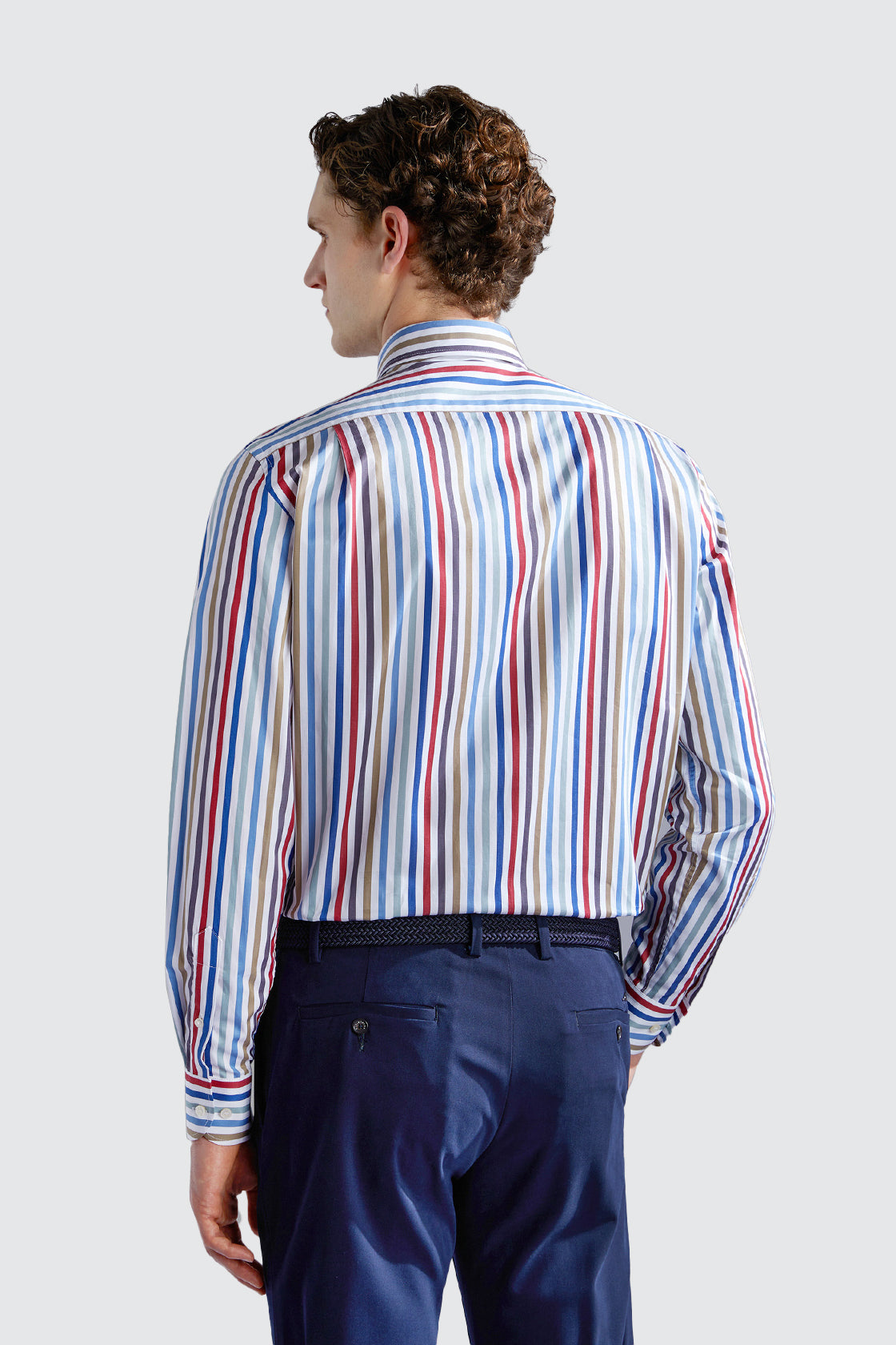 Paul & Shark Supima Cotton Shirt Red/Blue