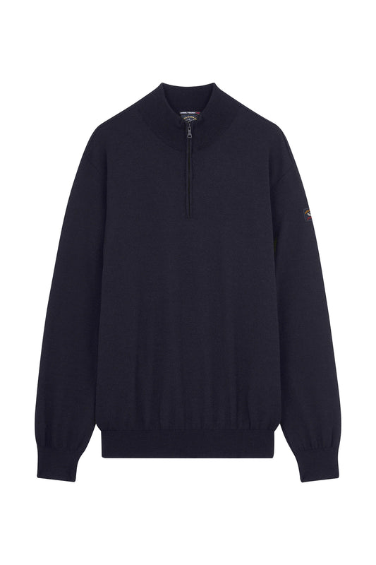 Paul & Shark Wool 1/2 Zip Sweater Navy