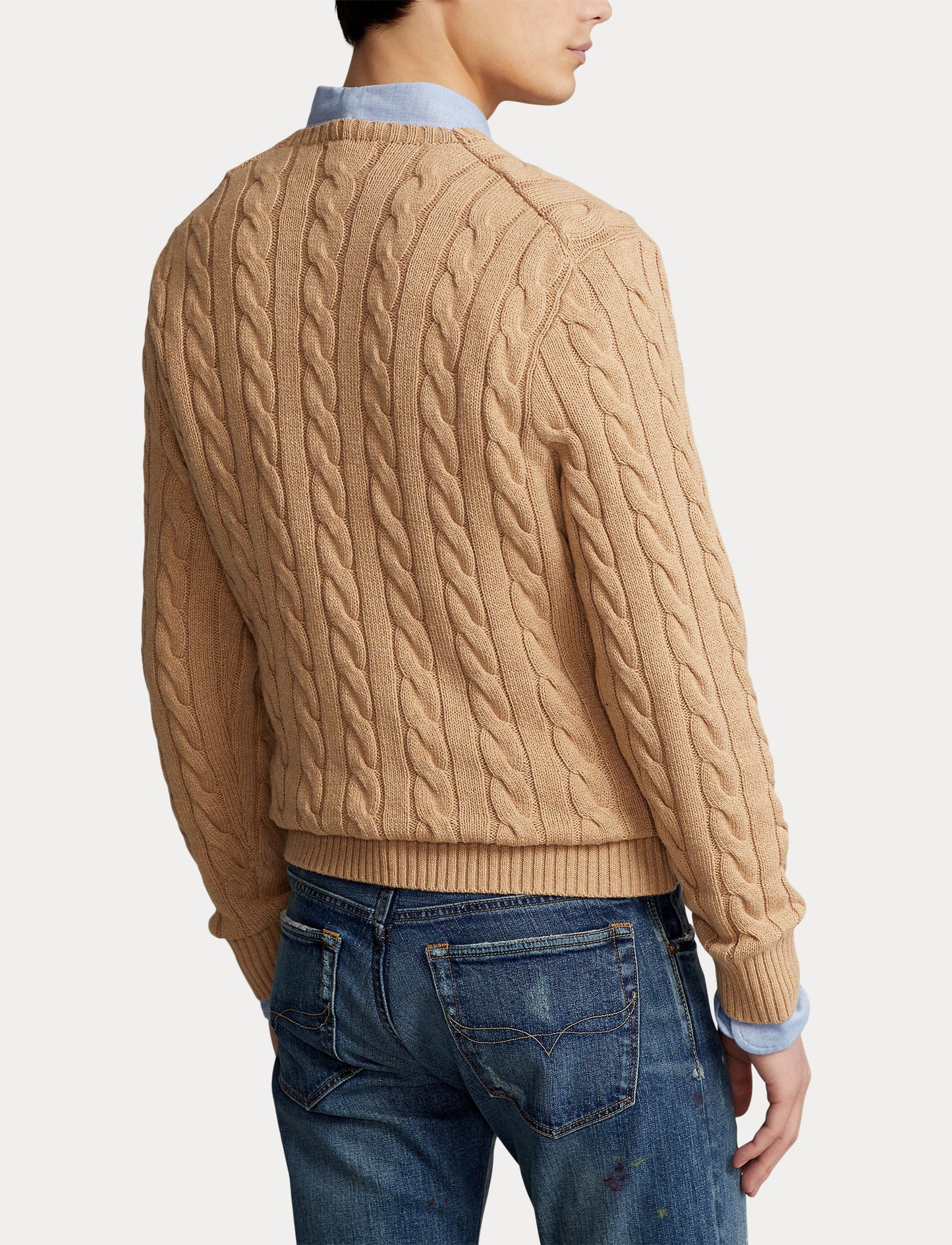 Polo Ralph Lauren Cable Knit Sweater Brown