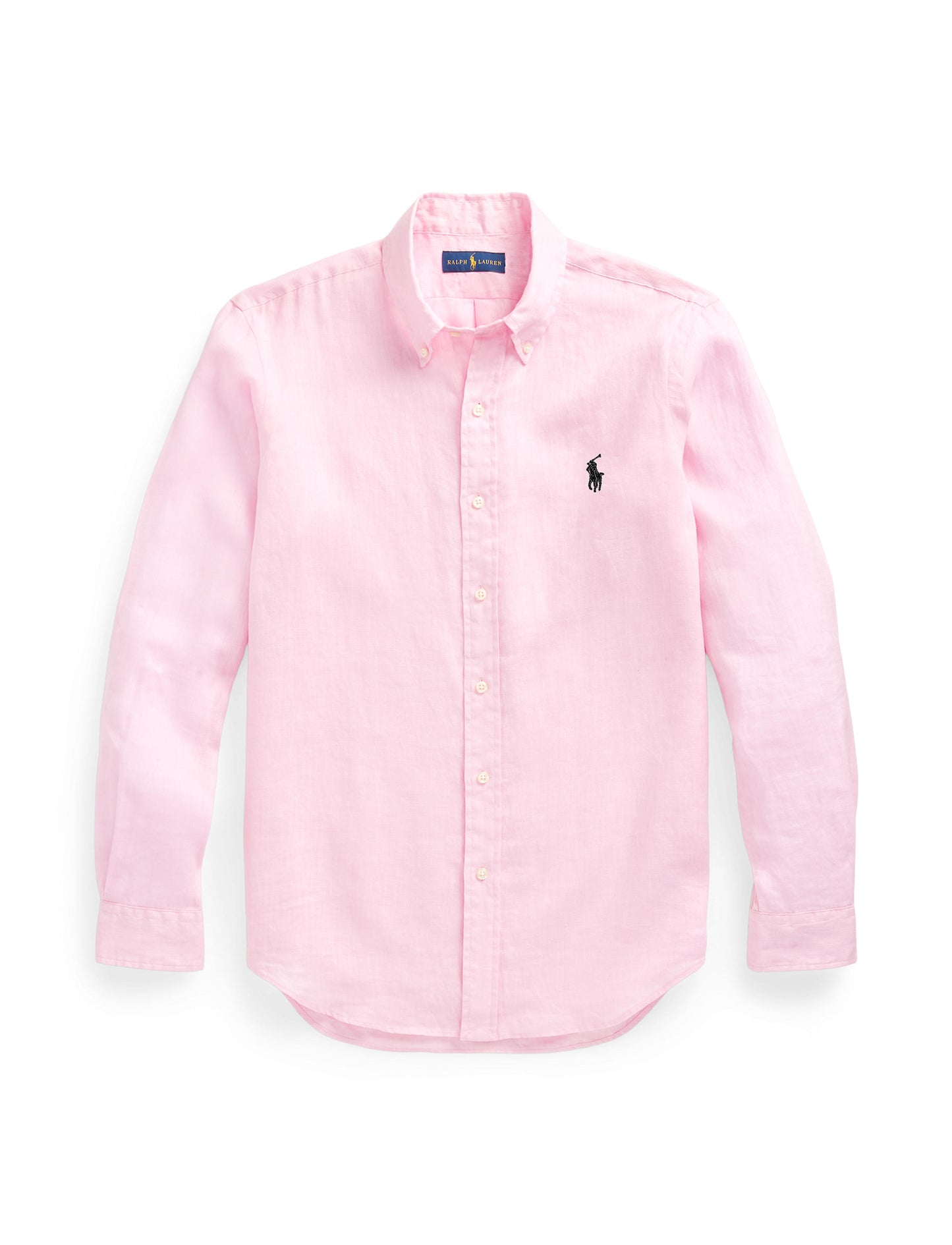 Polo Ralph Lauren Custom Fit Linen Shirt Carmel Pink