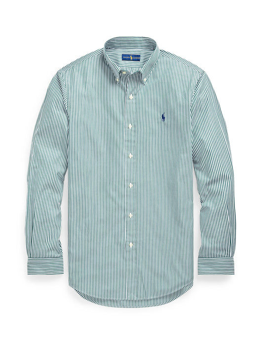 Polo Ralph Lauren LS Sport Shirt Pine/White