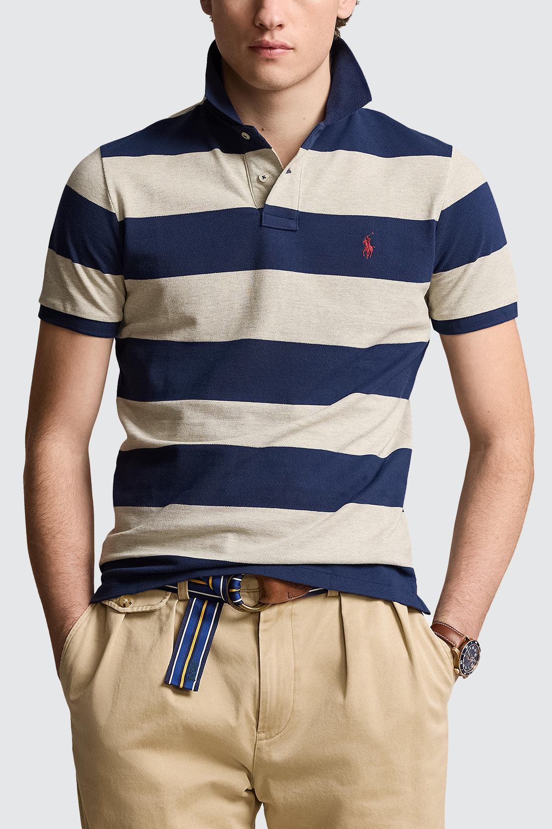 Polo Ralph Lauren Polo Shirt Light Heather/Spring Navy
