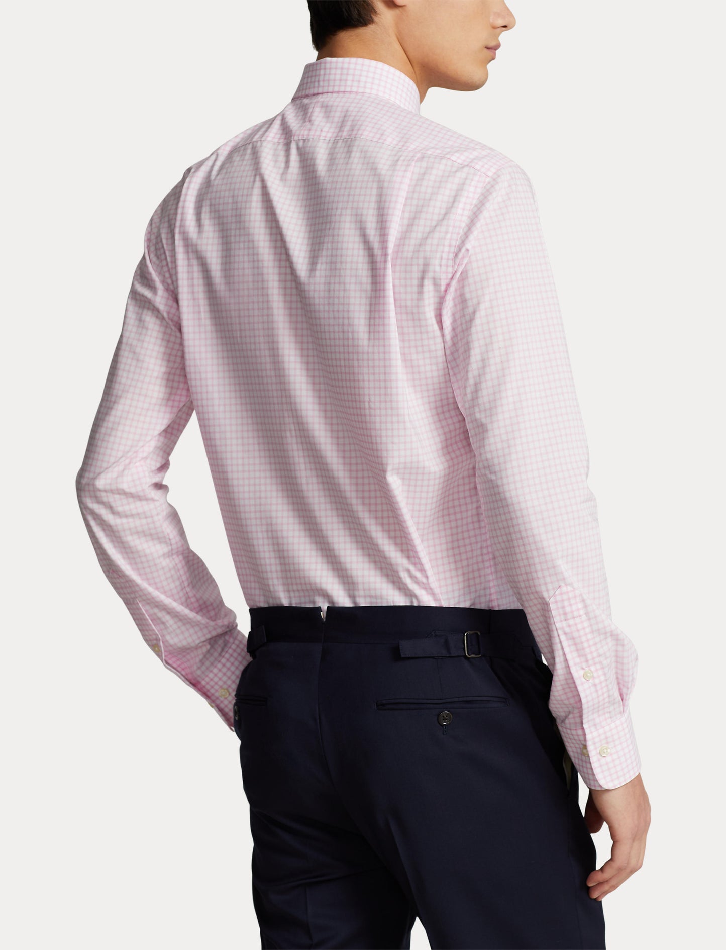 Polo Ralph Lauren Slim Fit Checked Poplin Shirt Pink/White