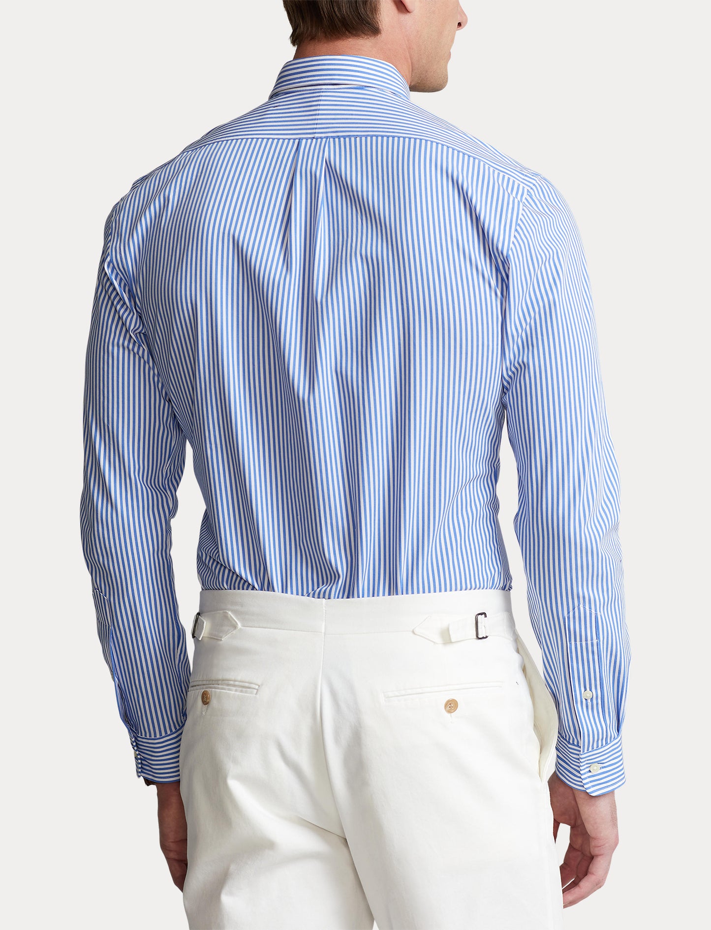 Polo Ralph Lauren Stripe Poplin Sport Shirt Light Blue/White