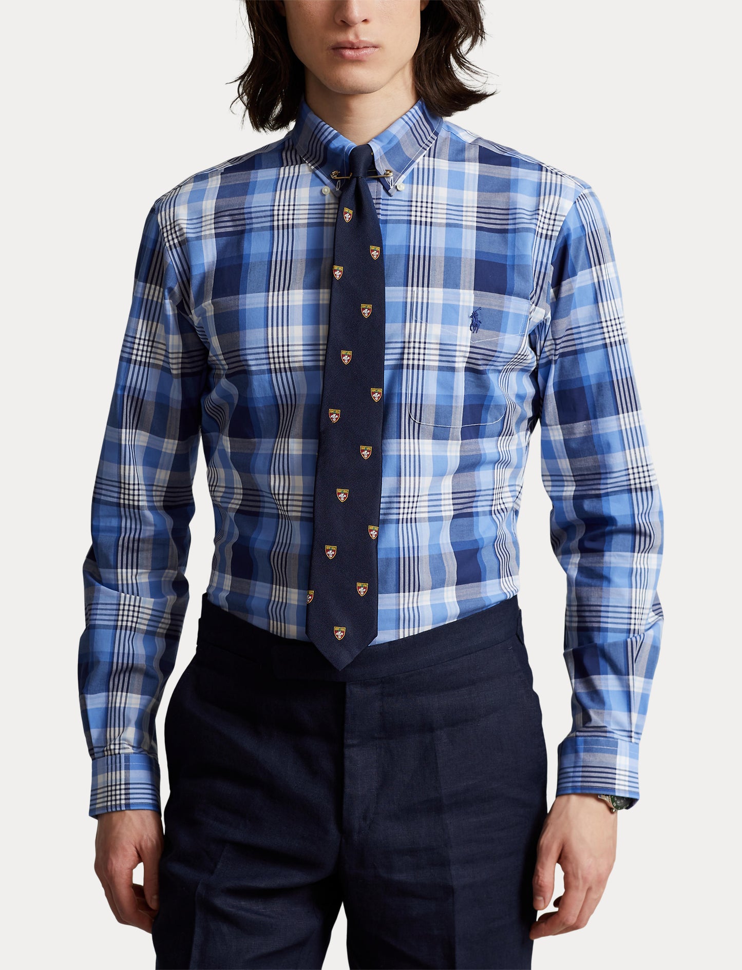 Polo Ralph Lauren Stripe Poplin Shirt Blue Multi