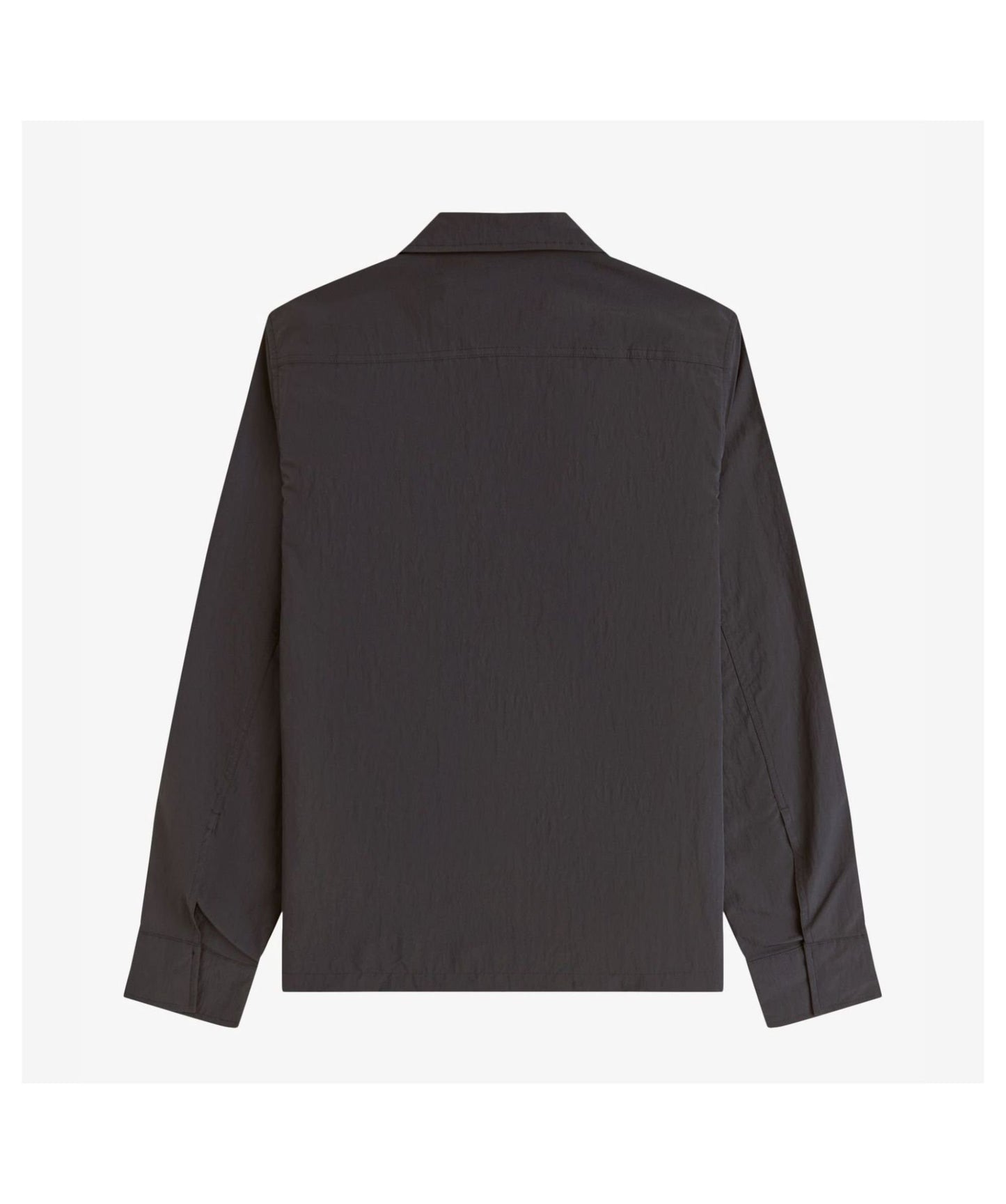 Fred Perry Zip Thru Overshirt Anchor Grey