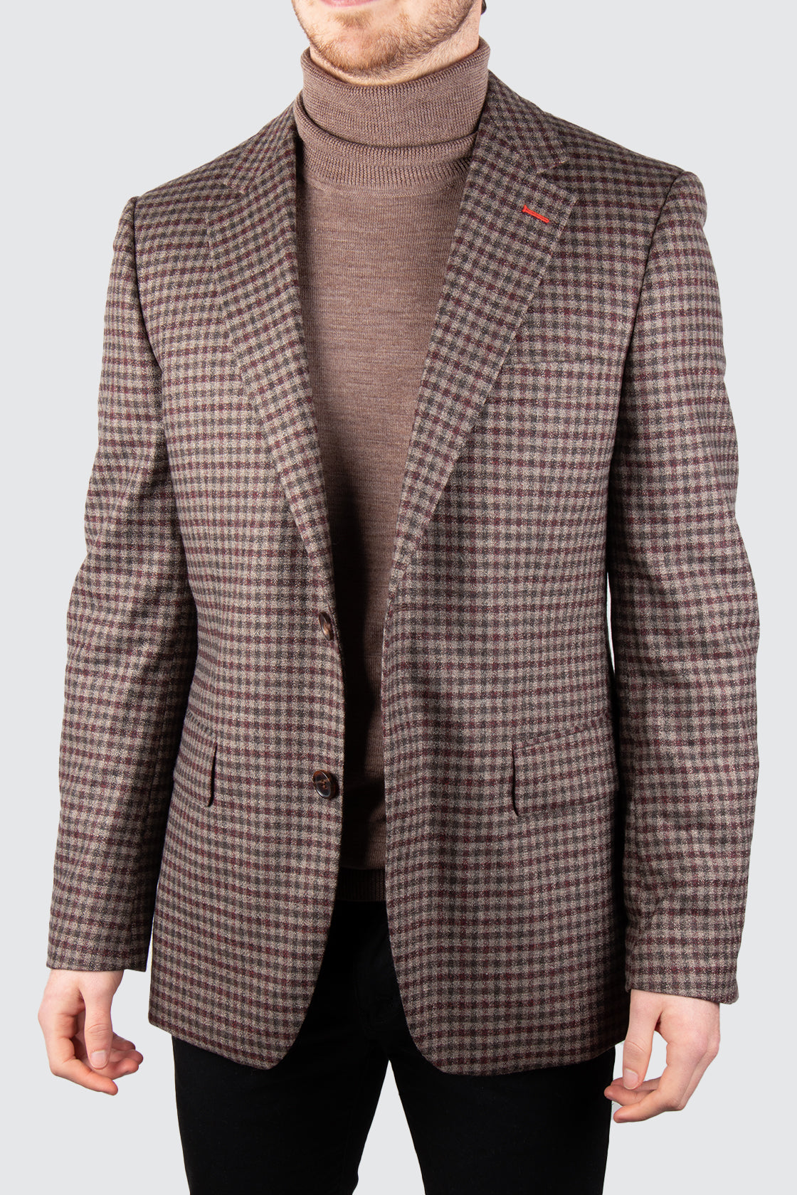 Rembrandt Hawker Check Blazer Brown