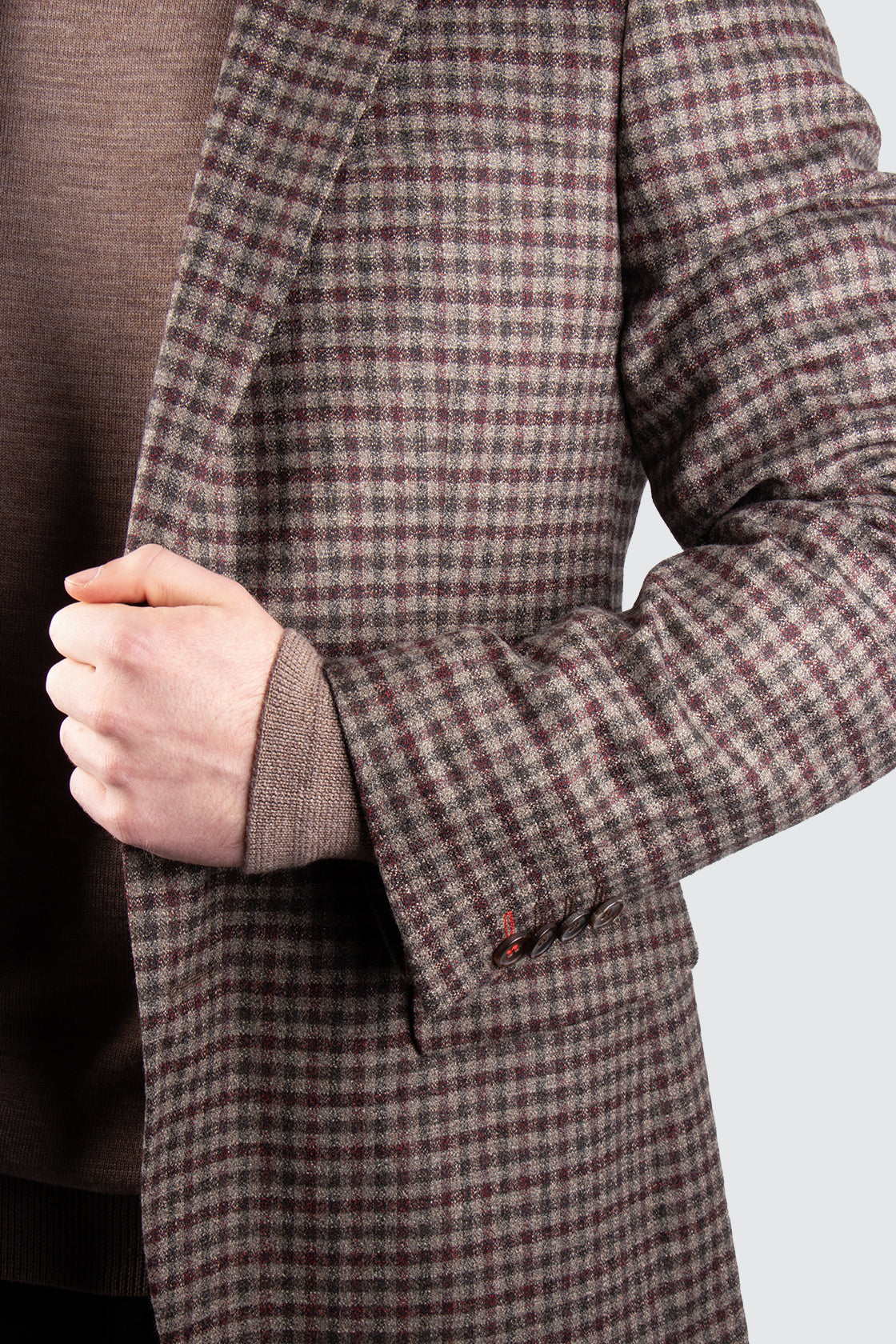 Rembrandt Hawker Check Blazer Brown