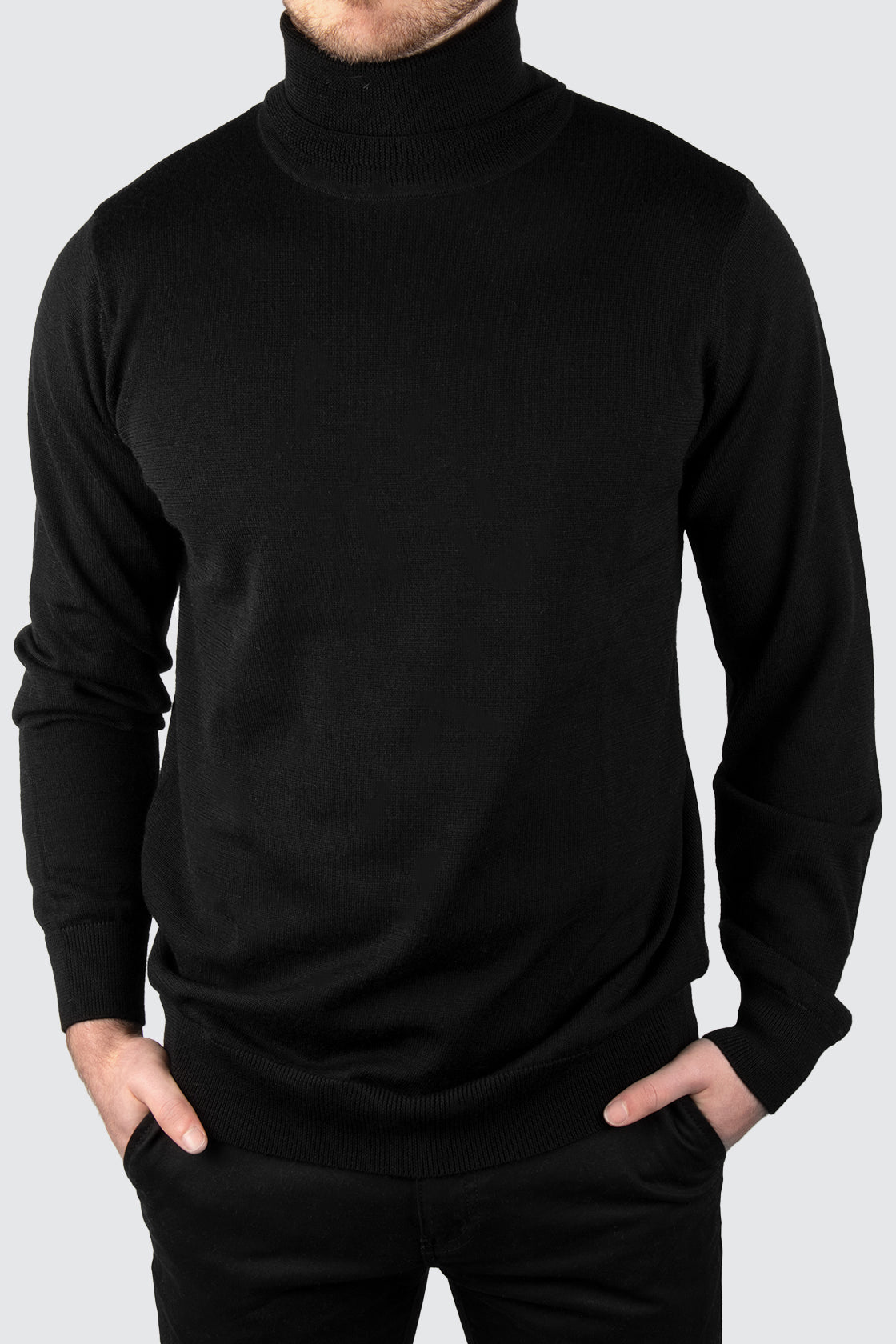 Rembrandt Wanaka Roll Neck Jersey Black