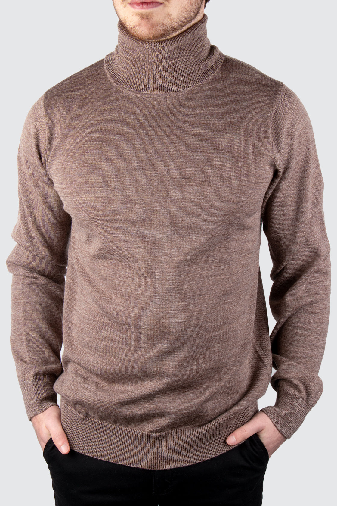 Rembrandt Wanaka Roll Neck Jersey Brown