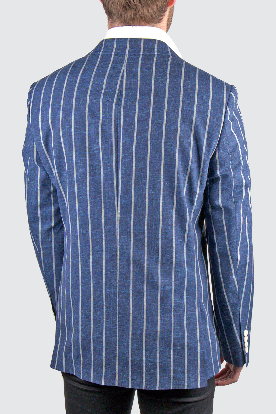 Routleys H Sportscoat Navy Stripe