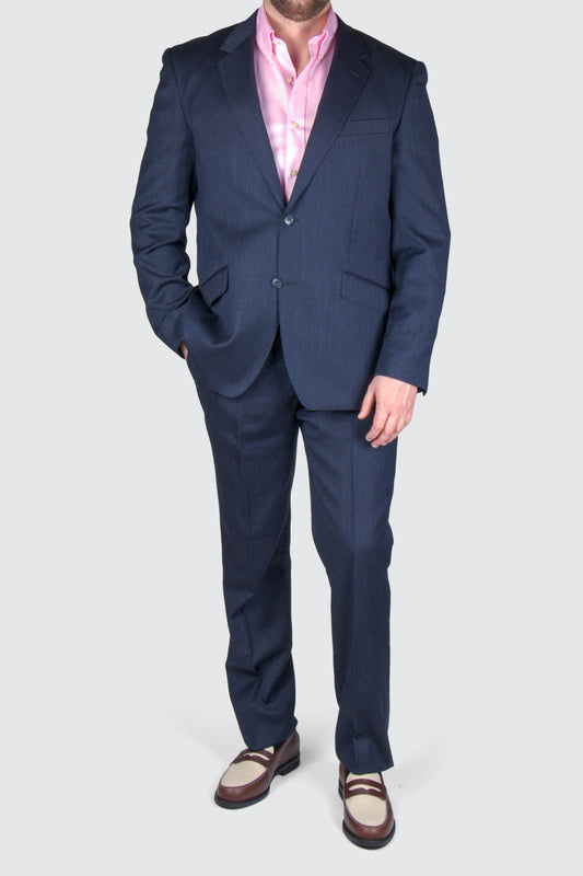 Routleys LE Pinstripe Suit Navy