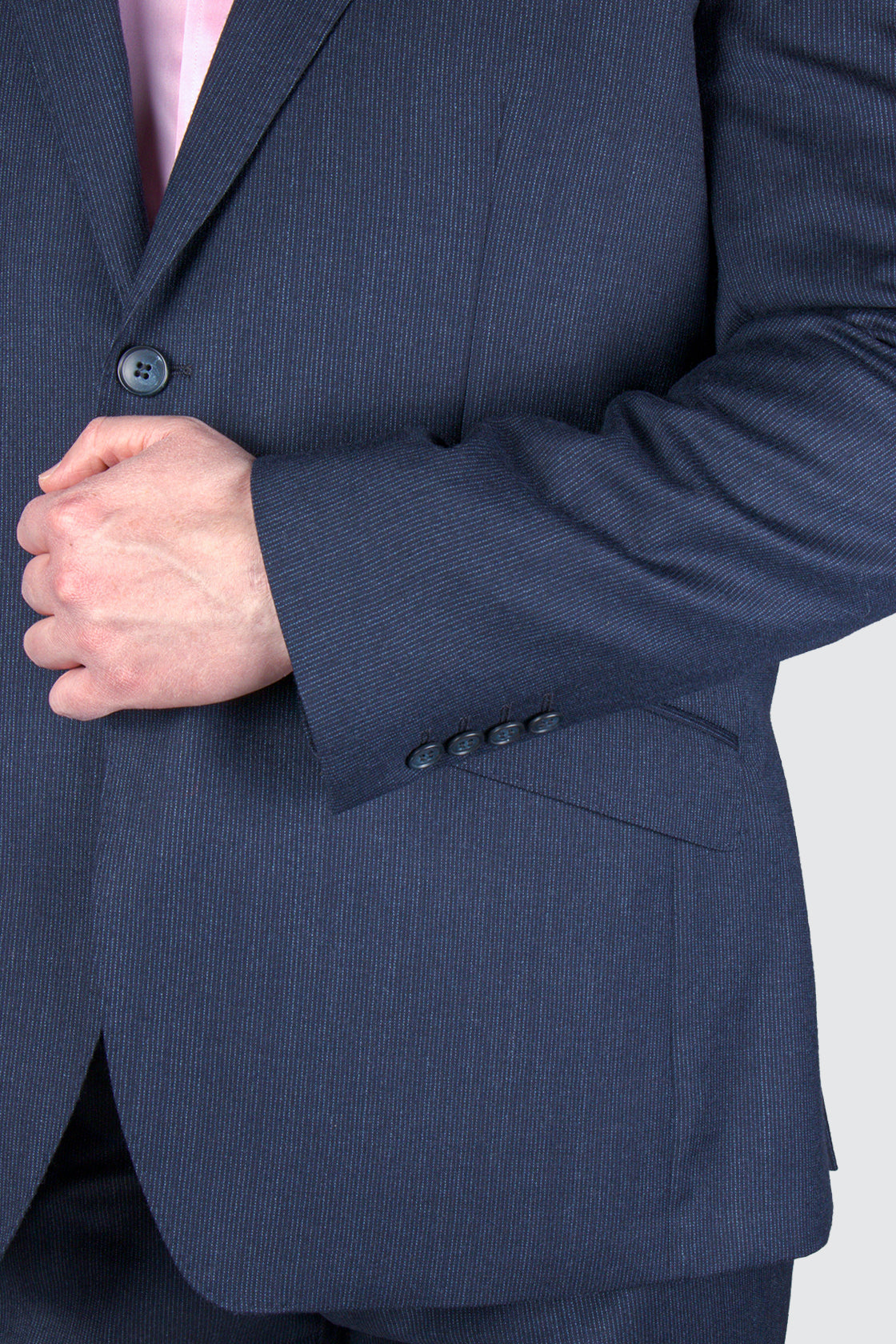 Routleys LE Pinstripe Suit Navy