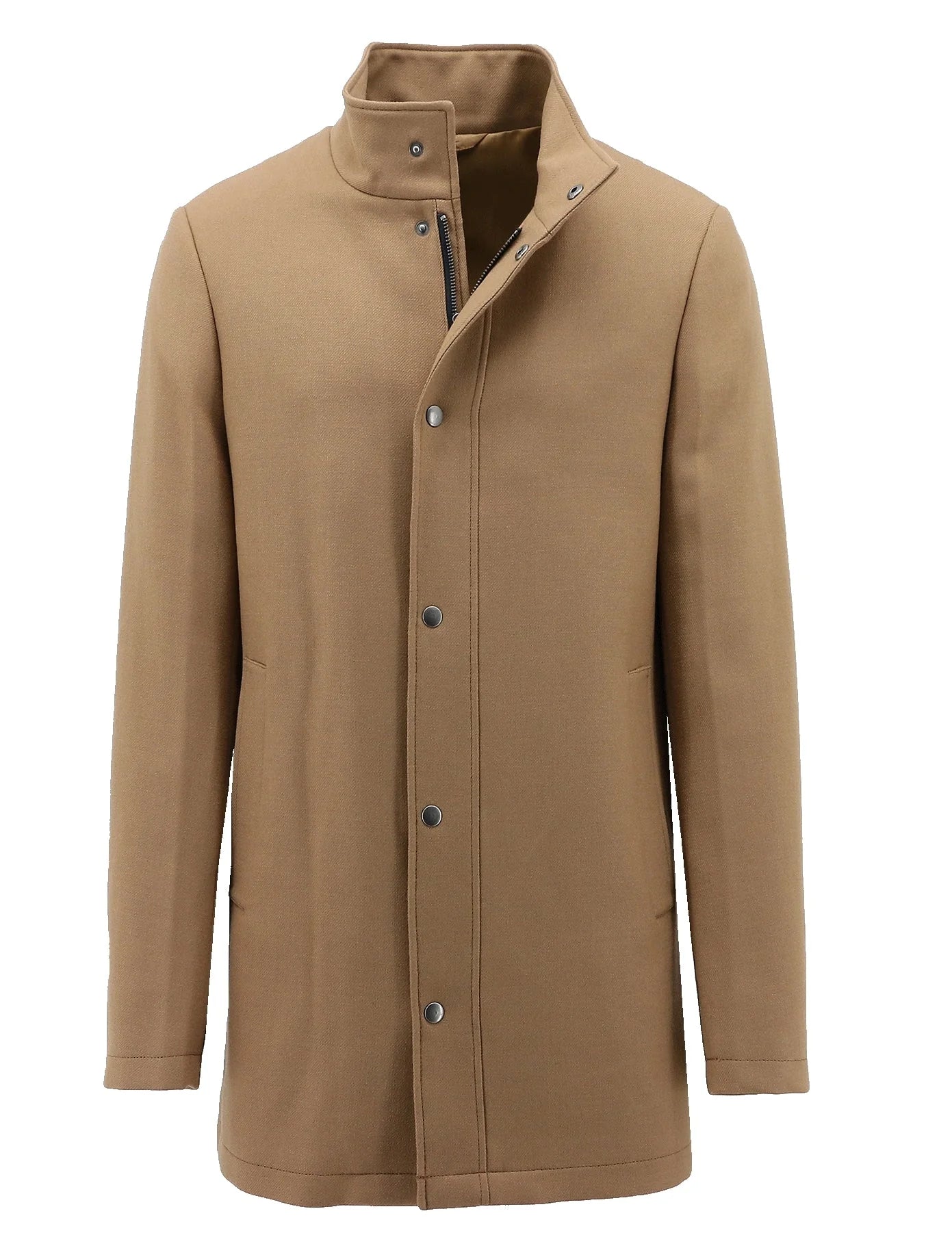 Tan funnel neck on sale coat