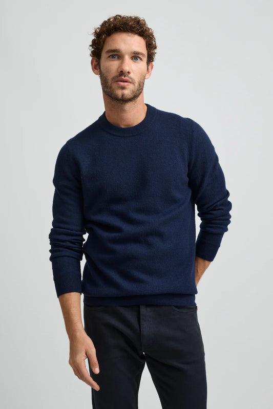 Toorallie Boiled Knit Crew Navy