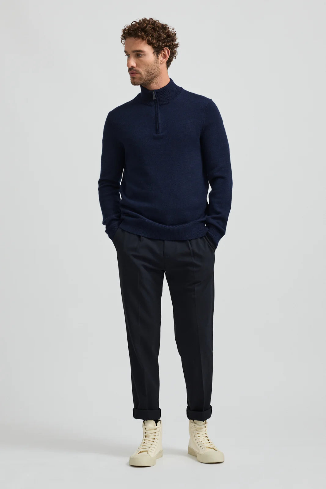 Toorallie Half Zip Jumper Navy