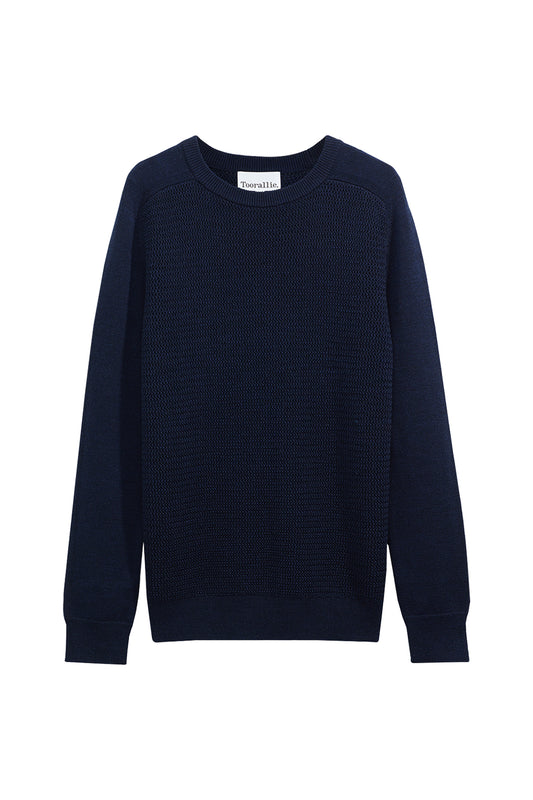 Toorallie Textured Stitch Knit Navy